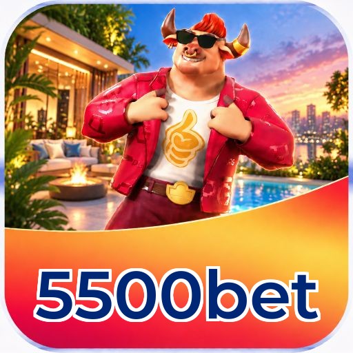 Interface da plataforma 5500bet mostrando slots populares e bônus de boas-vindas